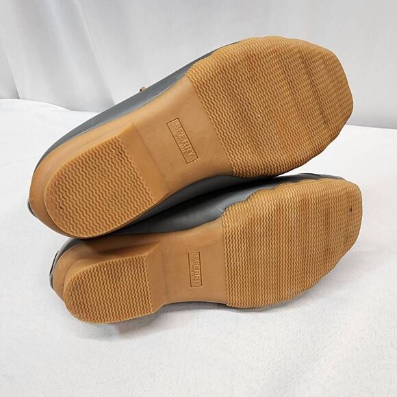 Sperry Women's 6 Top-Sider Saltwater Emboss Wool Duck Boot Grey - Picture 8 of 10